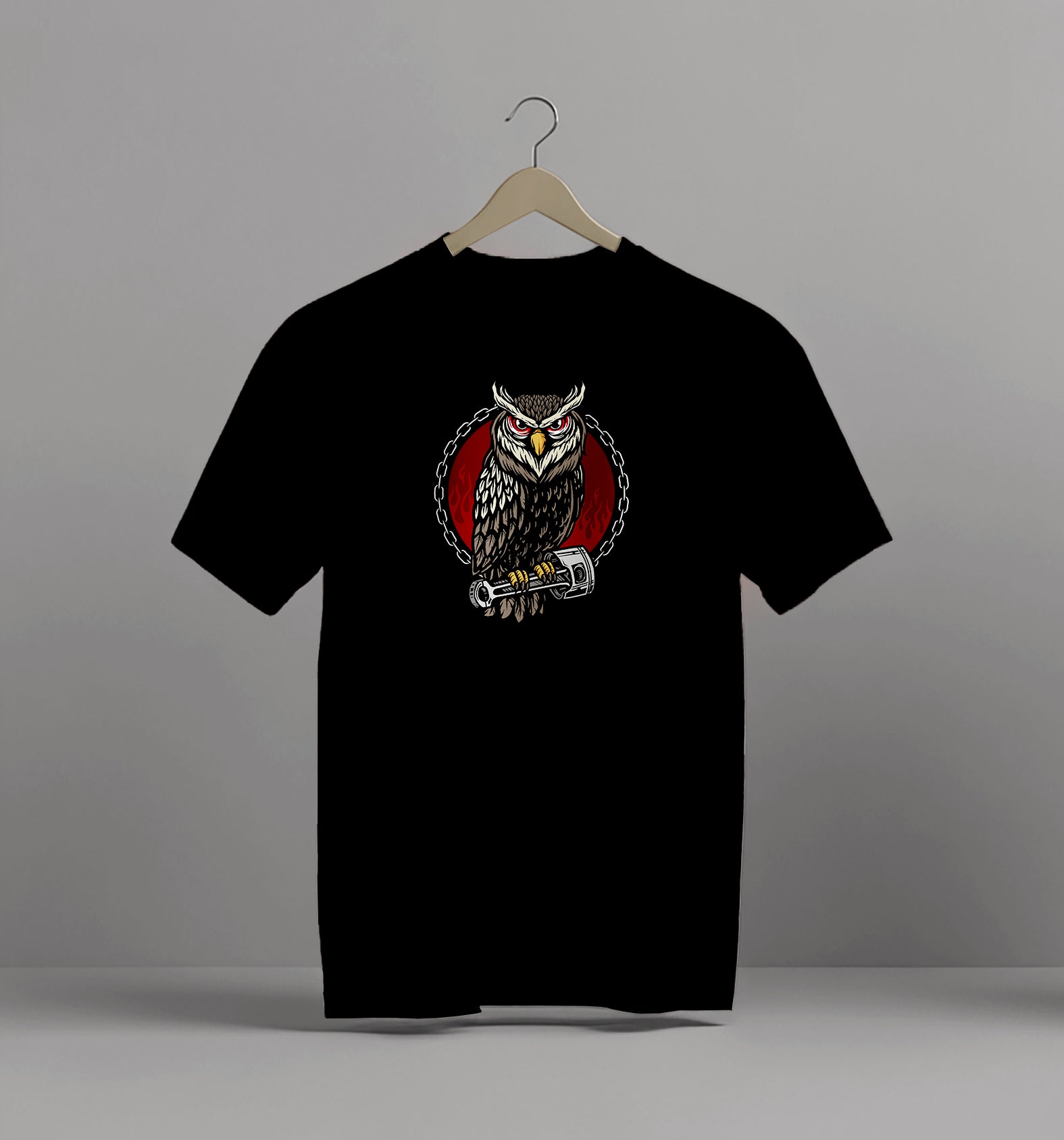 Owl on Piston T-Shirt