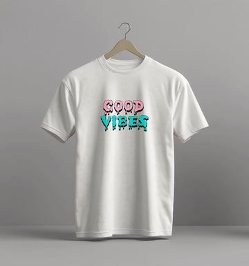 Good Vibes Retro Design T-shirt